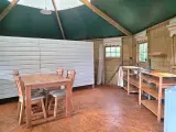 Houten kampeer bungalow, Slingerland, 6meter, licht blauw – foto 6 – kavel bij Onlineveilingmeester, Balkbrug