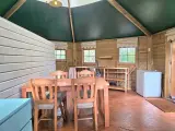 Houten kampeer bungalow, Slingerland, 6meter, roze – foto 3 – kavel bij Onlineveilingmeester, Balkbrug