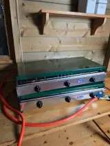 2x Camping fornuis (3 pits), groen – foto 5 – kavel bij Onlineveilingmeester, Balkbrug