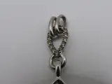 Zilveren Hanger met Zwarte Zirconia – foto 3 – kavel bij De Kringwinkel, Diest