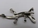 Vintage Zilveren Hagedisbroche met Markasiet – foto 4 – kavel bij De Kringwinkel, Diest