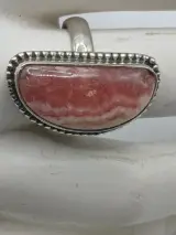 Zilveren Ring met Rhodochrosiet – foto 5 – kavel bij De Kringwinkel, Diest