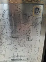 Exclusieve 'Silver Map' Royal Geographical Society (1976) – Sterling Zilver & 24k Goud – Luxe Lijst 72x52 cm – foto 4 – kavel bij De Kringwinkel, Oostkamp