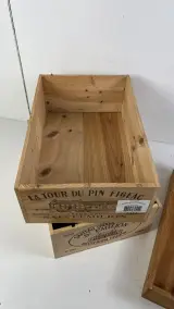 Wijnkisten Saint-Émilion Grand Cru Bordeaux en vintage oogstkist, set van 3 – foto 4 – kavel bij De Kringwinkel, Oostkamp