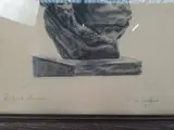 Portret van Compositeur Richard Wagner – Originele Tekening door Fr. Van Goethem (1955) in Eikenhouten Lijst – foto 2 – kavel bij De Kringwinkel, Oostkamp