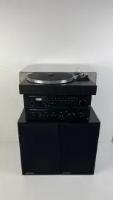Hifi stereoset National Panasonic SU-2300 met platenspeler en luidsprekers – kavel bij De Kringwinkel, Oostkamp