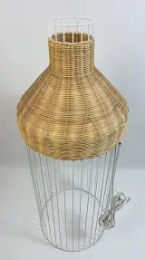 Vloerlamp kooimodel rotan metaal boho 121 cm – foto 4 – kavel bij De Kringwinkel, Oostkamp