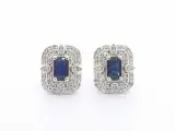Witgouden design oorbellen met diamanten en saffier – foto 6 – kavel bij Onlineveilingmeester