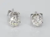Witgouden diamanten oorbellen van 1.00 carat – kavel bij Onlineveilingmeester