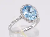 Witgouden entourage ring met ovaal geslepen topaas – foto 5 – kavel bij Onlineveilingmeester