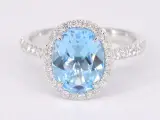 Witgouden entourage ring met ovaal geslepen topaas – foto 6 – kavel bij Onlineveilingmeester