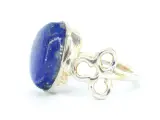 Natuurlijke zilveren ring met blauwe edelsteen – foto 2 – kavel bij Onlineveilingmeester