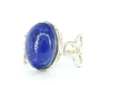 Natuurlijke zilveren ring met blauwe edelsteen – foto 3 – kavel bij Onlineveilingmeester
