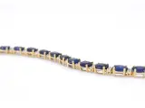 Gouden tennisarmband met diamanten en saffier – foto 5 – kavel bij Onlineveilingmeester