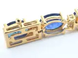 Gouden tennisarmband met diamanten en saffier – foto 7 – kavel bij Onlineveilingmeester