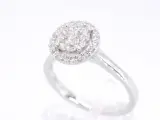 Witgouden entourage ring vol gezet met diamanten – foto 3 – kavel bij Onlineveilingmeester