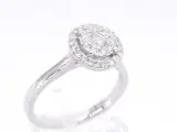 Witgouden entourage ring vol gezet met diamanten – foto 4 – kavel bij Onlineveilingmeester
