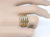 Gouden ring met 5 bijzondere diamanten – foto 3 – kavel bij Onlineveilingmeester