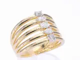 Gouden ring met 5 bijzondere diamanten – foto 5 – kavel bij Onlineveilingmeester