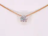 Rosegouden collier met een briljant geslepen diamant van 1.00 carat (excl. ketting) – foto 3 – kavel bij Onlineveilingmeester