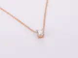 Rosegouden collier met een briljant geslepen diamant van 1.00 carat (excl. ketting) – foto 8 – kavel bij Onlineveilingmeester