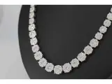 Diamanten collier met 800 briljant geslepen diamanten 12.00 carat – foto 3 – kavel bij Onlineveilingmeester