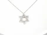 Witgouden davidster hanger met diamanten (excl. ketting) – foto 2 – kavel bij Onlineveilingmeester