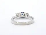 Witgouden trilogy ring met diamanten en saffier – foto 6 – kavel bij Onlineveilingmeester