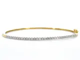 Gouden bangle armband met natuurlijke briljant geslepen diamanten – foto 5 – kavel bij Onlineveilingmeester