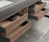 Badkamermeubel Vonato, Liora 150, hout/grijs – foto 3 – kavel bij Onlineveilingmeester