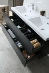 Badkamermeubel Vonato, Calmwood 120, donker hout – foto 6 – kavel bij Onlineveilingmeester