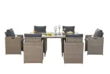 Diningset Vonato, Stone, beige – foto 6 – kavel bij Onlineveilingmeester