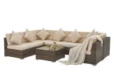 Loungeset Vonato, Oasi, bruin – foto 5 – kavel bij Onlineveilingmeester