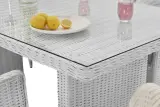 Diningset Vonato, Solara, wit – foto 3 – kavel bij Onlineveilingmeester
