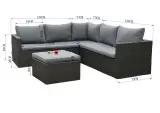 Loungeset Vonato, Marello, antraciet – foto 3 – kavel bij Onlineveilingmeester