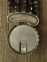 Topázio - 916 zilveren granaatcollier en bijpassende armband – foto 11 – kavel bij De Kringwinkel, Antwerpen