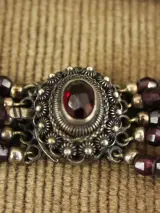Topázio - 916 zilveren granaatcollier en bijpassende armband – foto 16 – kavel bij De Kringwinkel, Antwerpen