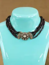 Topázio - 916 zilveren granaatcollier en bijpassende armband – foto 3 – kavel bij De Kringwinkel, Antwerpen