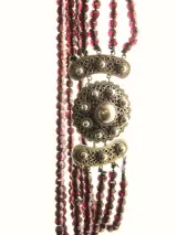 Topázio - 916 zilveren granaatcollier en bijpassende armband – foto 7 – kavel bij De Kringwinkel, Antwerpen