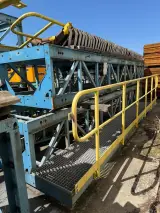 Partij industriële bandtransporteurs / transportbandconstructies, Vakwerk (constructietype), lichtblauw, gedemonteerd, 52m – foto 5 – kavel bij Onlineveilingmeester, Hoogeveen
