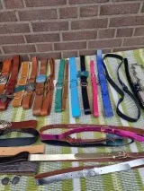 Ca. 100x Lederen riemen, diverse kleuren – foto 2 – kavel bij Onlineveilingmeester, Zutphen