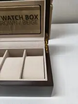 3x Horloge opbergdozen, mahonie – foto 4 – kavel bij Onlineveilingmeester, Zutphen