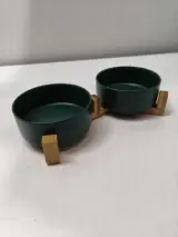 Ca. 16x Setjes dubbele schalen, Nica Commerce, groen – foto 2 – kavel bij Onlineveilingmeester, Zutphen