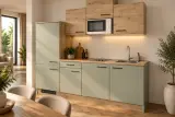 Design Keuken - inclusief apparatuur, Varadero, mint/beuken – foto 2 – kavel bij Onlineveilingmeester