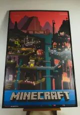 Minecraft ingelijste officiële poster – Mojang / J!NX – FP2914 – foto 2 – kavel bij De Kringwinkel, Turnhout