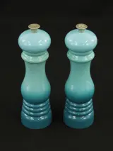 Le Creuset - peper- en zoutmolen - turquoise dégradé – foto 2 – kavel bij De Kringwinkel, Antwerpen