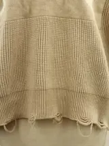 Loewe - oversized trui in cashmere & wol - beige en gebroken wit – foto 4 – kavel bij De Kringwinkel, Antwerpen