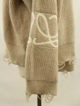 Loewe - oversized trui in cashmere & wol - beige en gebroken wit – foto 6 – kavel bij De Kringwinkel, Antwerpen