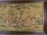 Set van 2 vintage wandtapijten in houten lijst – foto 3 – kavel bij De Kringwinkel, Diest