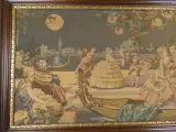Set van 2 vintage wandtapijten in houten lijst – foto 4 – kavel bij De Kringwinkel, Diest